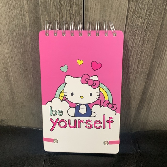 Hello Kitty Pink Be Yourself Top Spiral 192 Lined Pages Notebook Note Pad - Picture 4 of 12